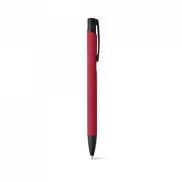 POPPINS. Aluminiowy długopis o gumowym wykończeniu - Czerwony
