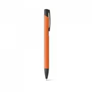 POPPINS. Aluminiowy długopis o gumowym wykończeniu - Pomarańczowy
