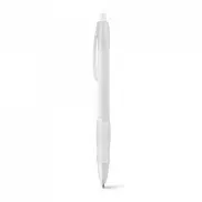 SLIM BK. Długopis z uchwytem antypoślizgowym - Biały