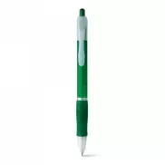 SLIM BK. Długopis z uchwytem antypoślizgowym - Zielony