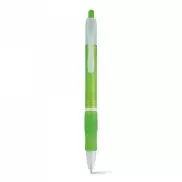 SLIM BK. Długopis z uchwytem antypoślizgowym - Jasno zielony
