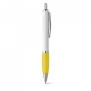 MOVE BK. Długopis z klipsem i metalowymi elementami - Żółty