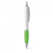 MOVE BK. Długopis z klipsem i metalowymi elementami - Jasno zielony