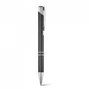BETA BK. Aluminiowy długopis z klipsem - Czarny