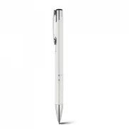 BETA BK. Aluminiowy długopis z klipsem - Biały