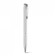 BETA BK. Aluminiowy długopis z klipsem - Satynowy srebrny