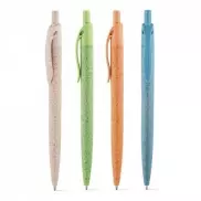CAMILA. Długopis, włókno ze słomy pszenicznej i ABS - Jasno zielony