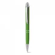 MARIETA SOFT. Aluminiowy długopis z klipsem - Jasno zielony