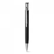 OLAF SOFT. Aluminiowy długopis z gumowymi wykończeniami - Czarny