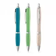 TERRY. Długopis, włókno ze słomy pszenicznej i ABS - Jasno zielony
