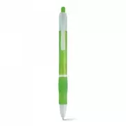 SLIM. Długopis antypoślizgowym z klipsem - Jasno zielony