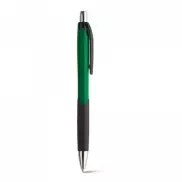 CARIBE. Długopis z uchwytem antypoślizgowym, ABS - Zielony