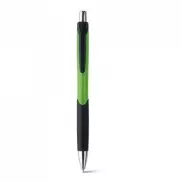 CARIBE. Długopis z uchwytem antypoślizgowym, ABS - Jasno zielony