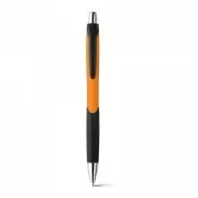 CARIBE. Długopis z uchwytem antypoślizgowym, ABS - Pomarańczowy