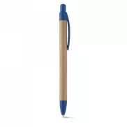 REMI. Długopis z papieru kraft z klipsem - Granatowy