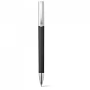 ELBE. Długopis z mechanizmem obrotowym, metalowy klips - Czarny