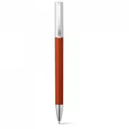 ELBE. Długopis z mechanizmem obrotowym, metalowy klips - Ciemny pomarańcz