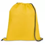 CARNABY. Worek typu plecak z 210D z czarnym sznurkiem - Żółty