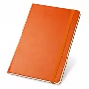 TWAIN. Notatnik A5 z kartkami w linie w kolorze kości słoniowej - Pomarańczowy
