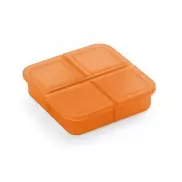 ROBERTS. Pudełko na tabletki z 4 przegródkami - Pomarańczowy