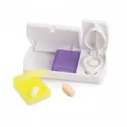 NERO. Pudełko na tabletki z 2 przegródkami - Biały