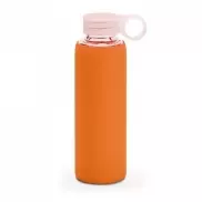 DHABI. Butelka sportowa ze szkła borokrzemowego 380 ml - Pomarańczowy