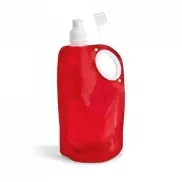 HIKE. Składana butelka z PET, PA i PE 700 ml - Czerwony