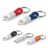 RIEMANN. Kabel USB ze złączem 2 w 1 z ABS i PVC - Czarny