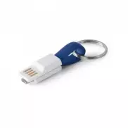 RIEMANN. Kabel USB ze złączem 2 w 1 z ABS i PVC - Szafirowy