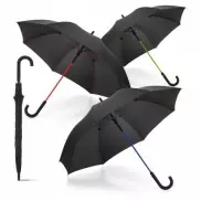 ALBERTA. Poliestrowy parasol z automatycznym otwieraniem - Czerwony