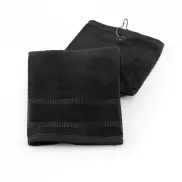GOLFI. Bawełniany ręcznik golfowy - Czarny