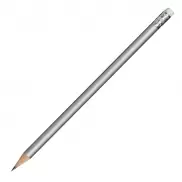 Ołówek drewniany, srebrny