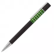 Długopis Moreno, zielony/czarny