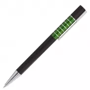 Długopis Moreno, zielony/czarny