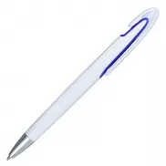Długopis Advert, niebieski/biały