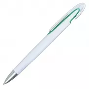 Długopis Advert, zielony/biały