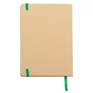 Notatnik 145x210/80k kratka Lisboa, zielony/beżowy