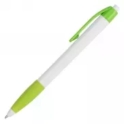 Długopis Pardo, jasnozielony/biały