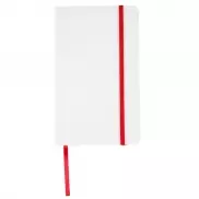 Notatnik Carmona 130x210/80k linia, czerwony/biały