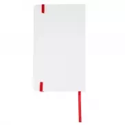 Notatnik Carmona 130x210/80k linia, czerwony/biały