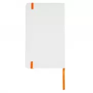 Notatnik Carmona 130x210/80k linia, pomarańczowy/biały