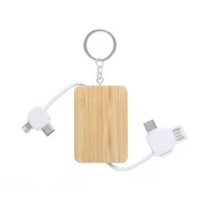 Kabel USB / brelok - biały