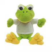 Pluszowa żaba FRIEDA, biały, zielony
