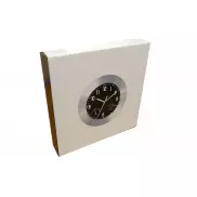 Aluminiowy zegar ścienny JUPITER, srebrny