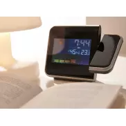 Zegar na biurko z projektorem COLOUR PRO, czarny