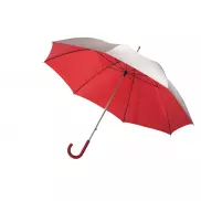 Lekki parasol SOLARIS, czerwony, srebrny