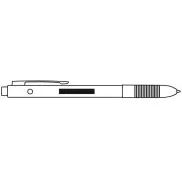 Wielofunkcyjny długopis ALL IN ONE, srebrny, szary