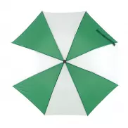 Parasol składany bez automatu REGULAR, biały, zielony