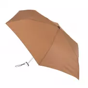 Super płaski parasol składany FLAT, brązowy