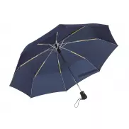 Automatyczny, wiatroodporny, kieszonkowy parasol BORA, granatowy